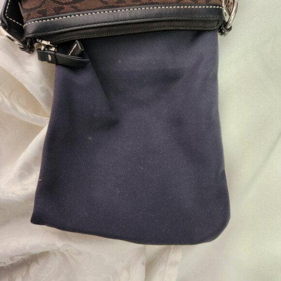 Coach Brown and Black Crossbody Bag #6016 - Picture 7 of 8